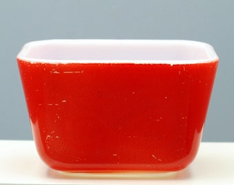 Vintage Pyrex Primary Red Refrigerator Dish *No Lid* Model #501