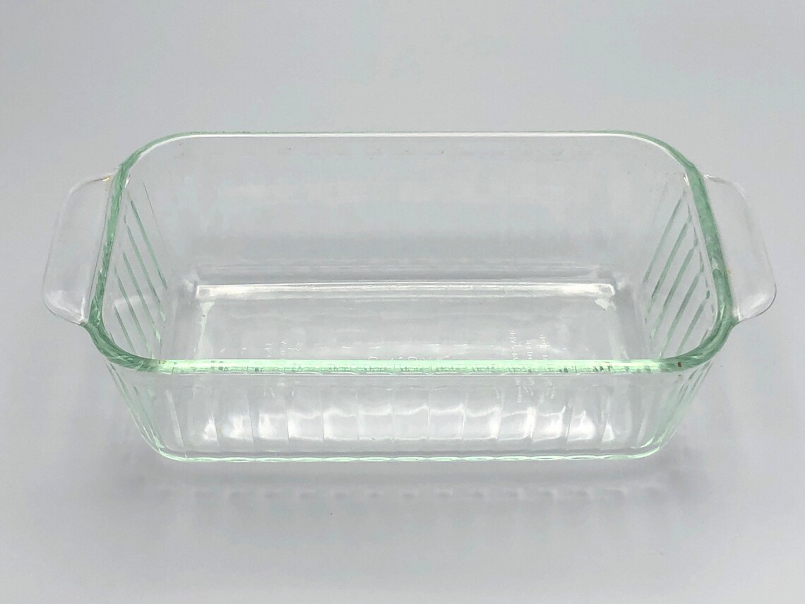 Pyrex Glass 1.5 Quart Ribbed Loaf Pan 213 Etsy