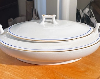 Homer Laughlin Antique Covered Casserole Dish Circa May 1916 Newell, West Virginia