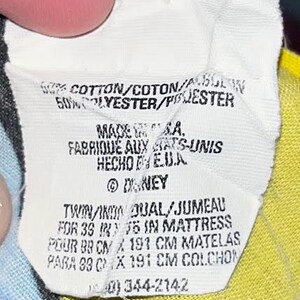 Vintage Disney's The Little Mermaid Princess Ariel Flounder Sebastian Twin Flat Bed Sheet & Pillow Case WDW Magic Kingdom Retro Bedding image 7