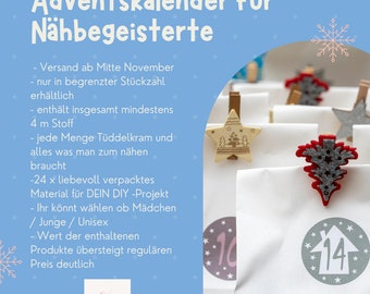 Adventskalender für Nähbegeisterte