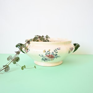Tureen, hollow serving dish, jar, old, German, Villeroy and Boch, Mettlach