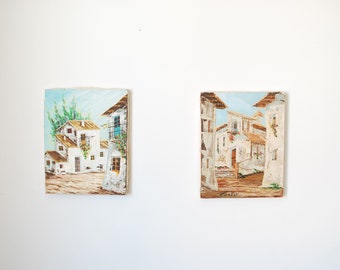 Two Paintings - Mediterranean landscapes