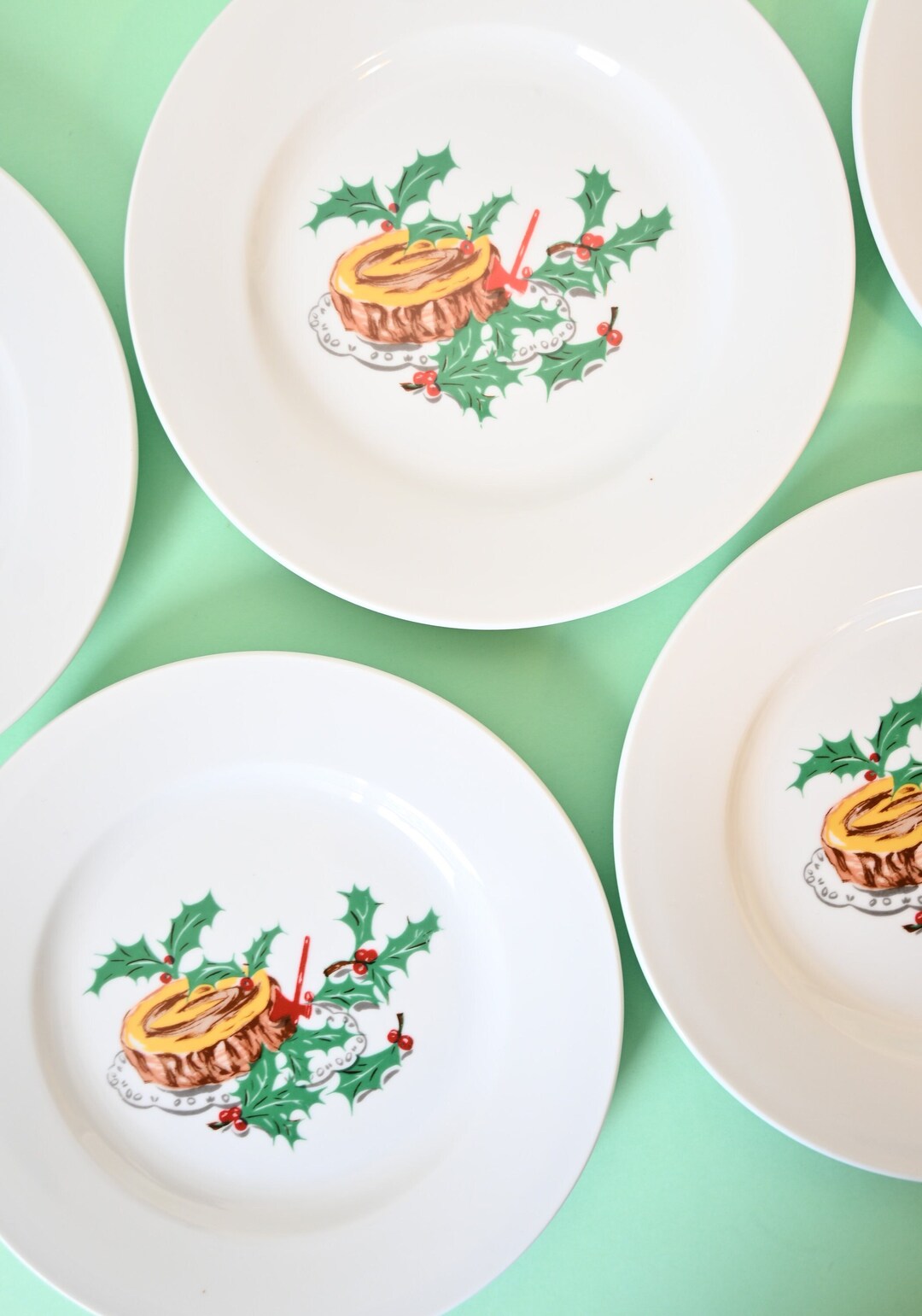 Assiette De Noël Renne – Pottery Barn – Assiette à Dessert Ou Salade, Céramique, Édition Festive