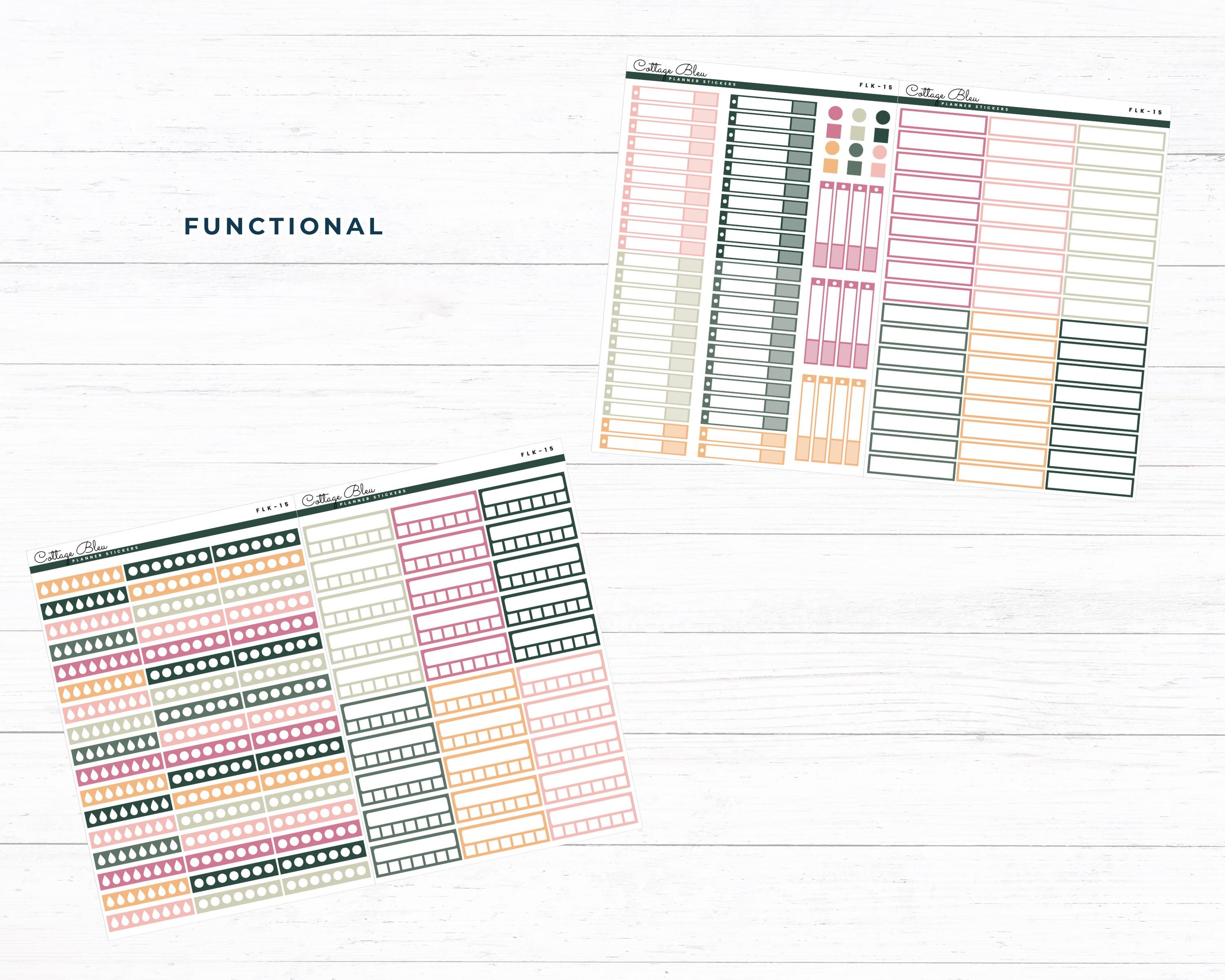 Spring Printable Sticker Bundle, Secret Garden Weekly and Monthly ...