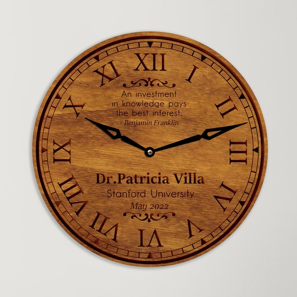 Doctorate degree graduation gift clock,Medical School Graduate clock,Phd degree clock, Phd graduation gifts, Med student gift