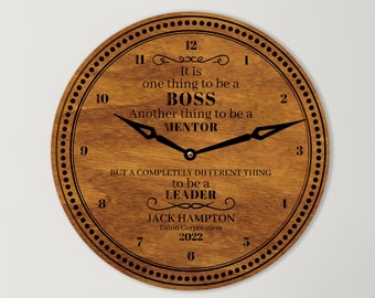 Personalized gift for boss birthday,Custom gift for boss & mentor, The Best Director gifts, Business gift for boss, Leader gift wood