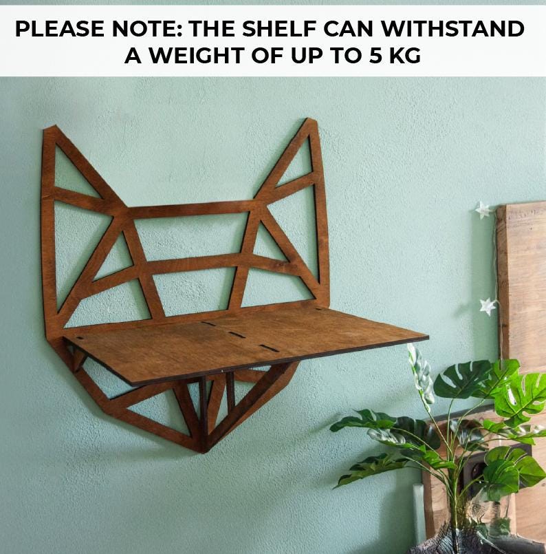 Floating cat bed, Cat shelves, Wood cat shelf, Cat perch wall, Cat floating shelf, Cat bed wall mounted, Cat climb wall, Cat wall furniture image 1