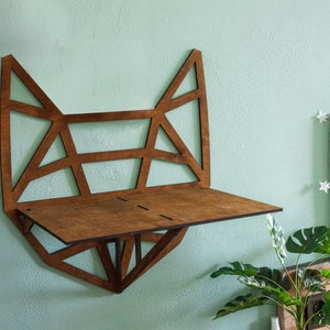 Floating cat bed, Cat shelves, Wood cat shelf, Cat perch wall, Cat floating shelf, Cat bed wall mounted, Cat climb wall, Cat wall furniture