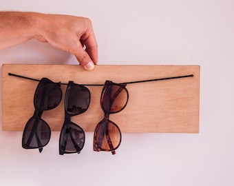 Porta Occhiali Da Parete In Acrilico - Per 7 Paia Di Occhiali