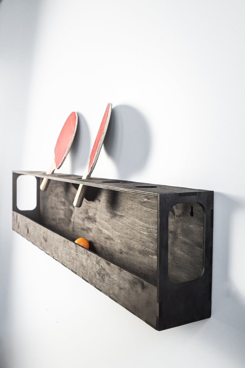 6 Ping Pong Paddle Holder Tennis Paddle and Ball Rack Ping Etsy