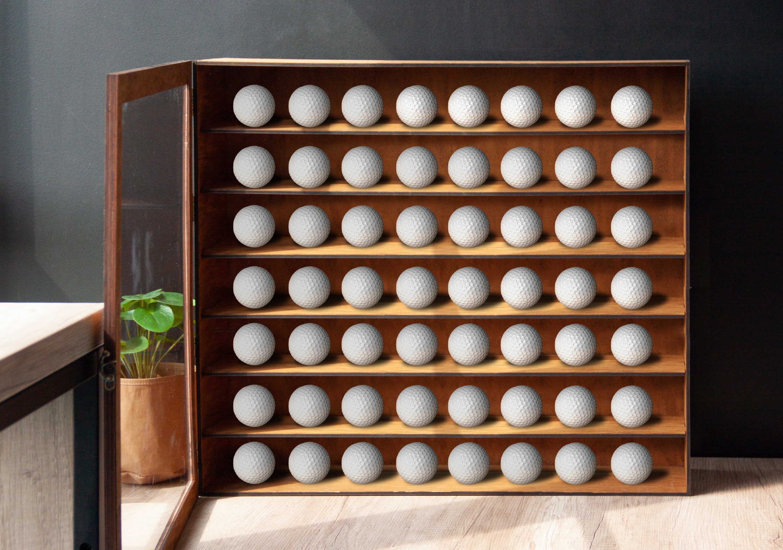 Golf Ball Display Case,golf Ball Display Cabinet,golf Ball Display  Rack,wood Display Case,wood Display Case,wall Display Case 