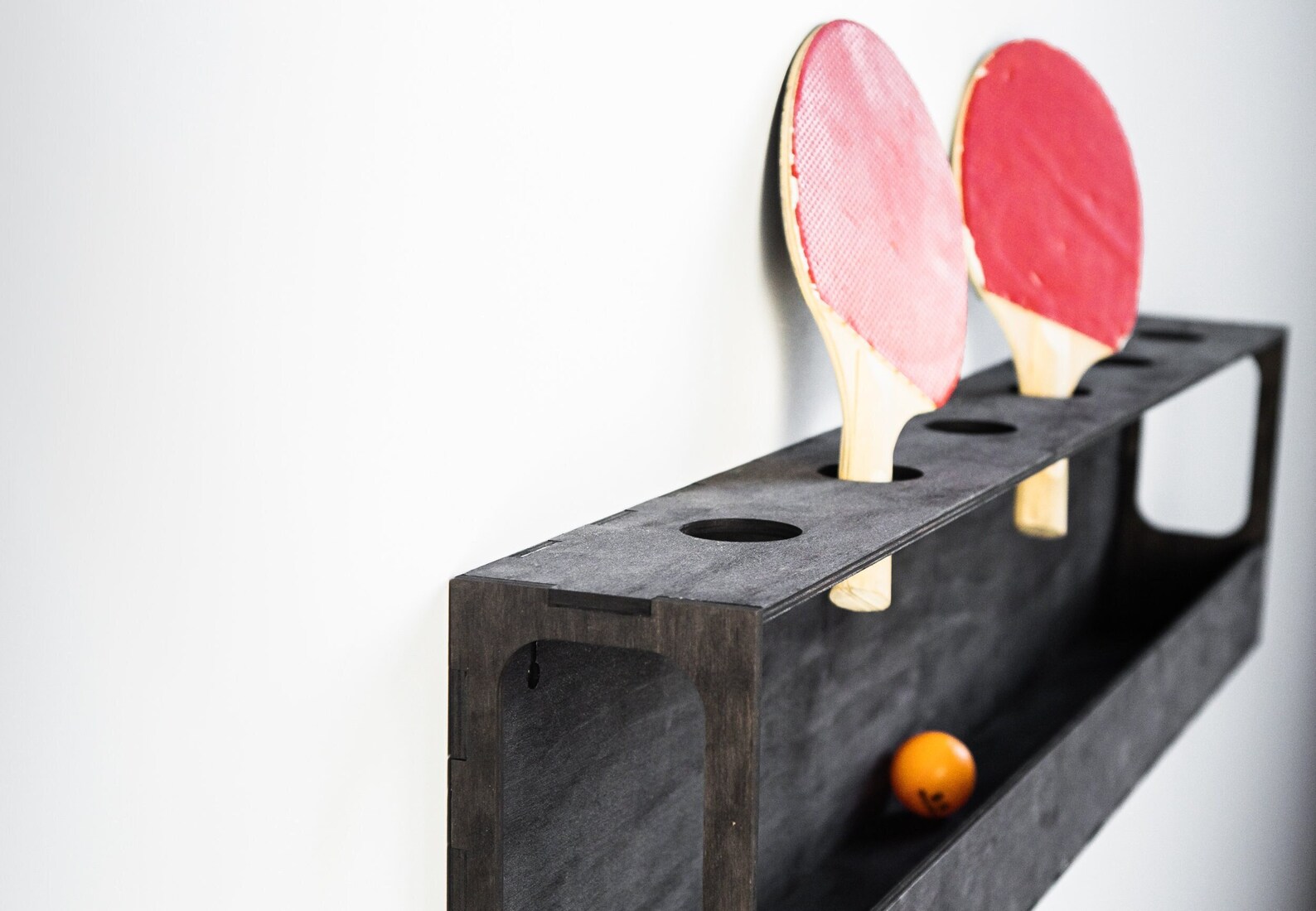 6 Ping Pong Paddle Holder, Tennis Paddle and Ball Rack, Ping Pong ...
