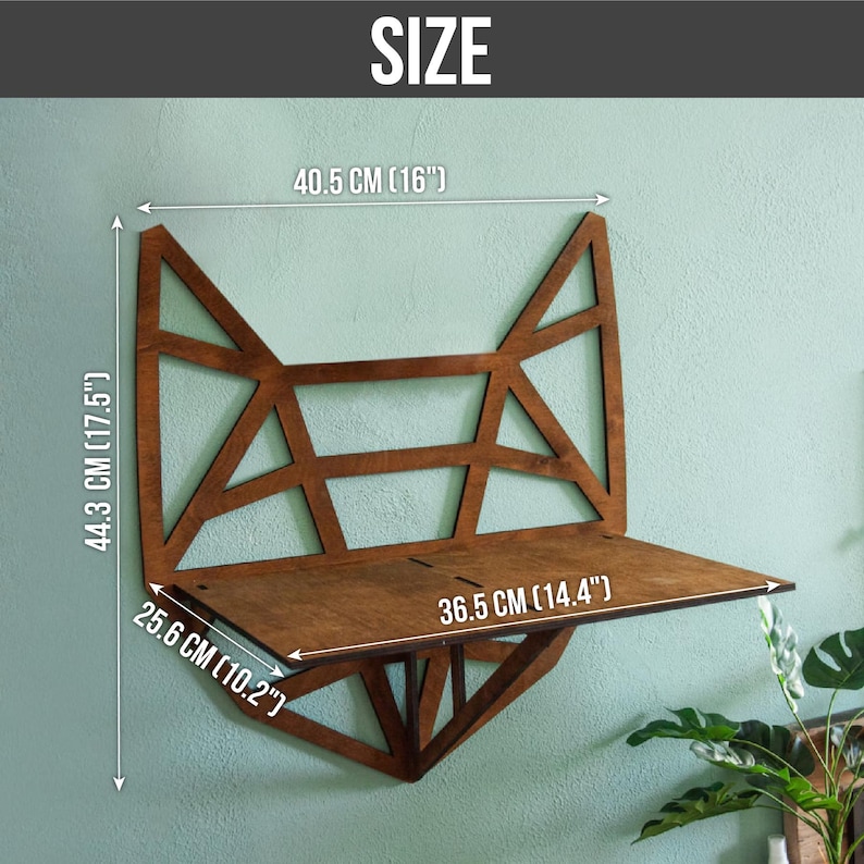 Floating cat bed, Cat shelves, Wood cat shelf, Cat perch wall, Cat floating shelf, Cat bed wall mounted, Cat climb wall, Cat wall furniture image 4