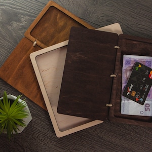 Wooden check presenter, Restaurant check book, Check holder, Wooden bill holder, Check box, Receipt holder, Restaurant check tray