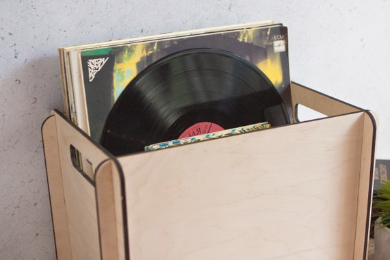 Vinyl Record Storage Box,record Storage Crate,retro Vinyl Storage,record  Storage Box,wooden Storage Box,vinyl Storage Box,record Organizer 