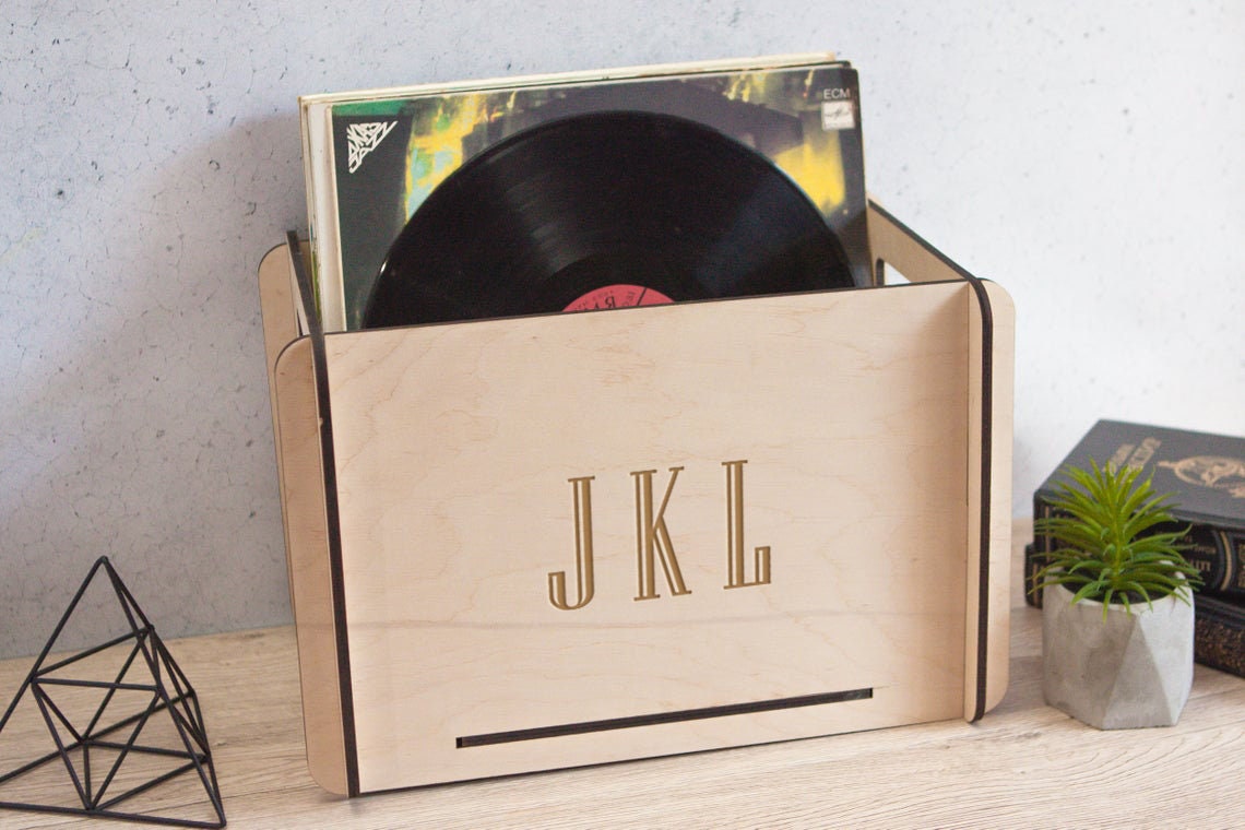 Vinyl record storage box,Record storage crate,Retro vinyl storage,Record storage box,Wooden storage box,Vinyl storage box,Record organizer