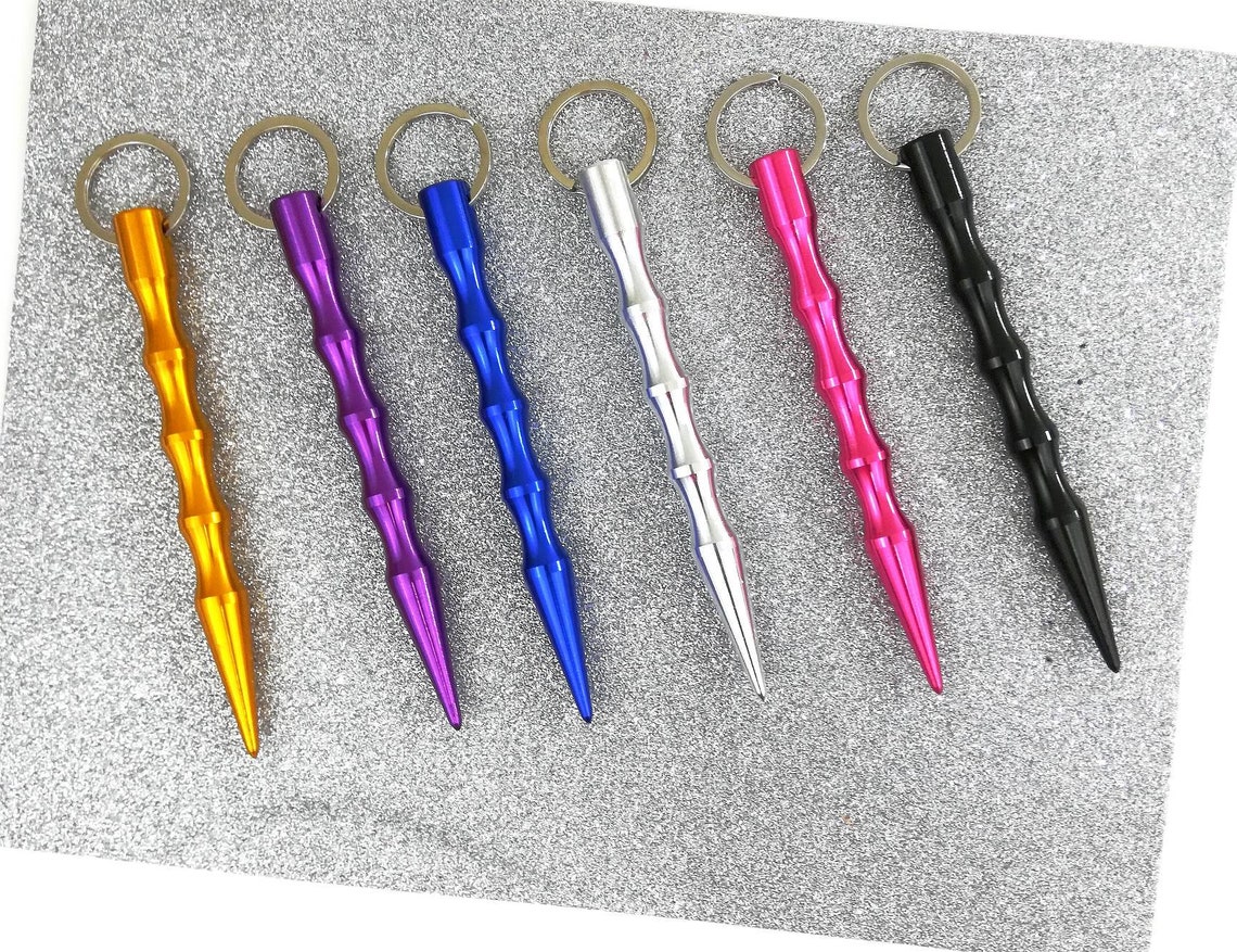 Kubotan Keychain for safety Keychains key holder window Etsy