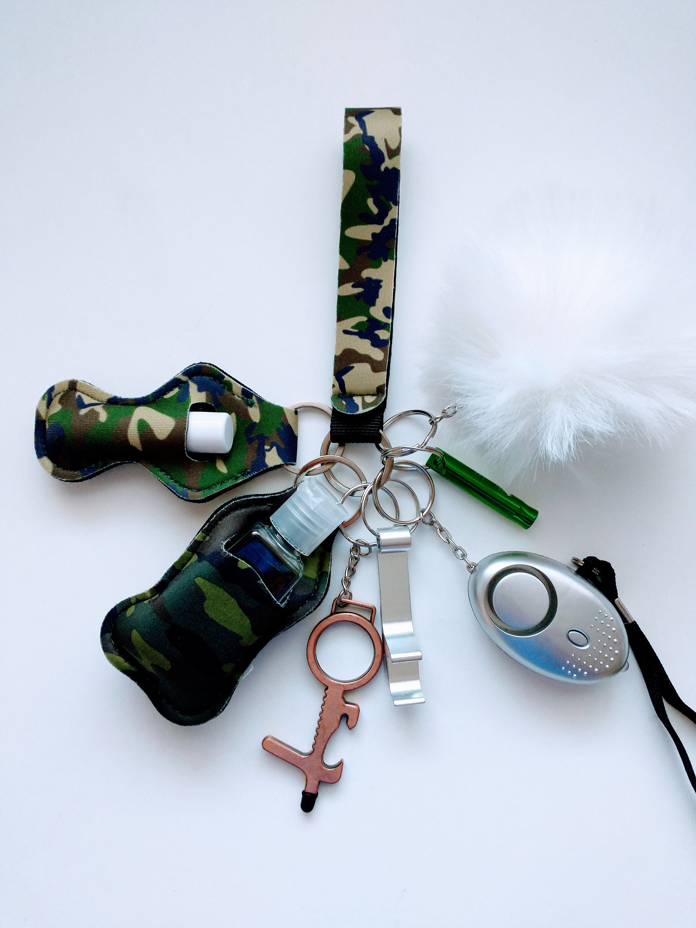 10 piece alarm Keychains Protection Keychain set for woman Etsy