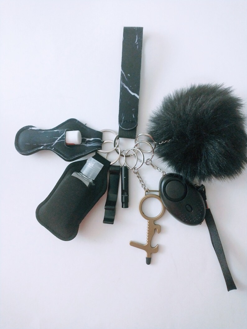 10 piece alarm Keychains Protection Keychain set for woman Etsy