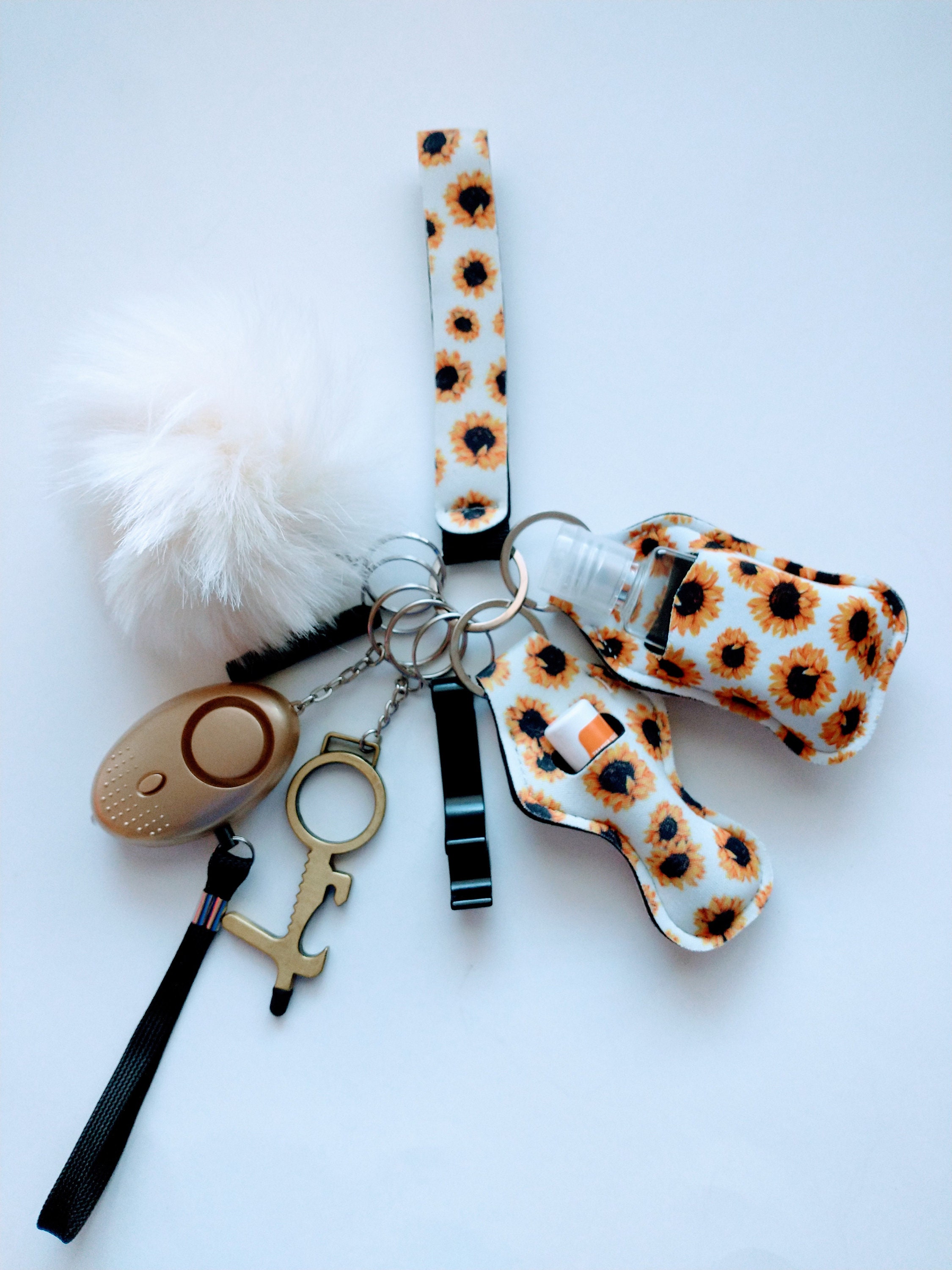 10 piece alarm Keychains Protection Keychain set for woman Etsy