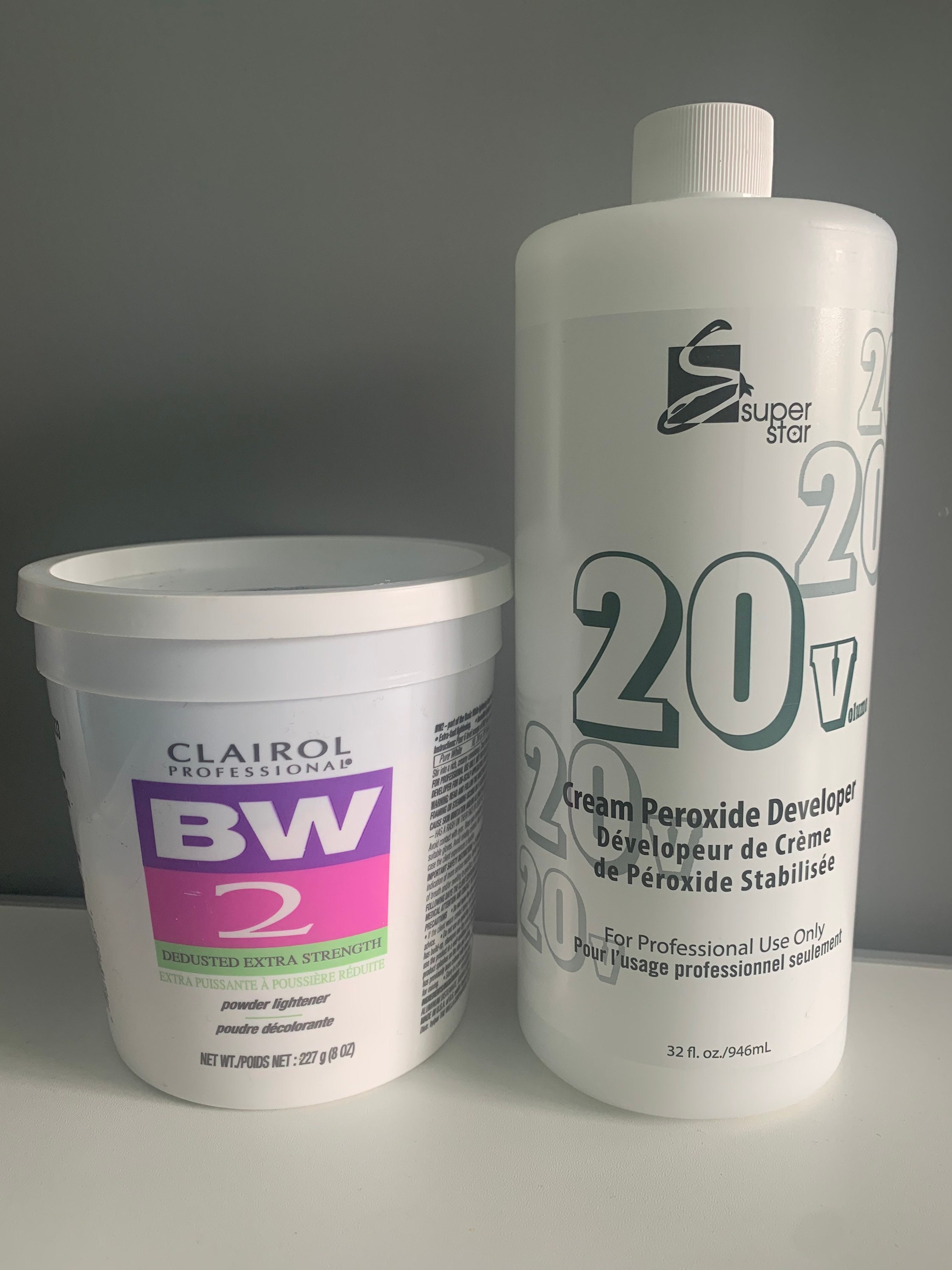 Clairol BW2 bleach 8oz & Superstar developer 20 32oz Etsy