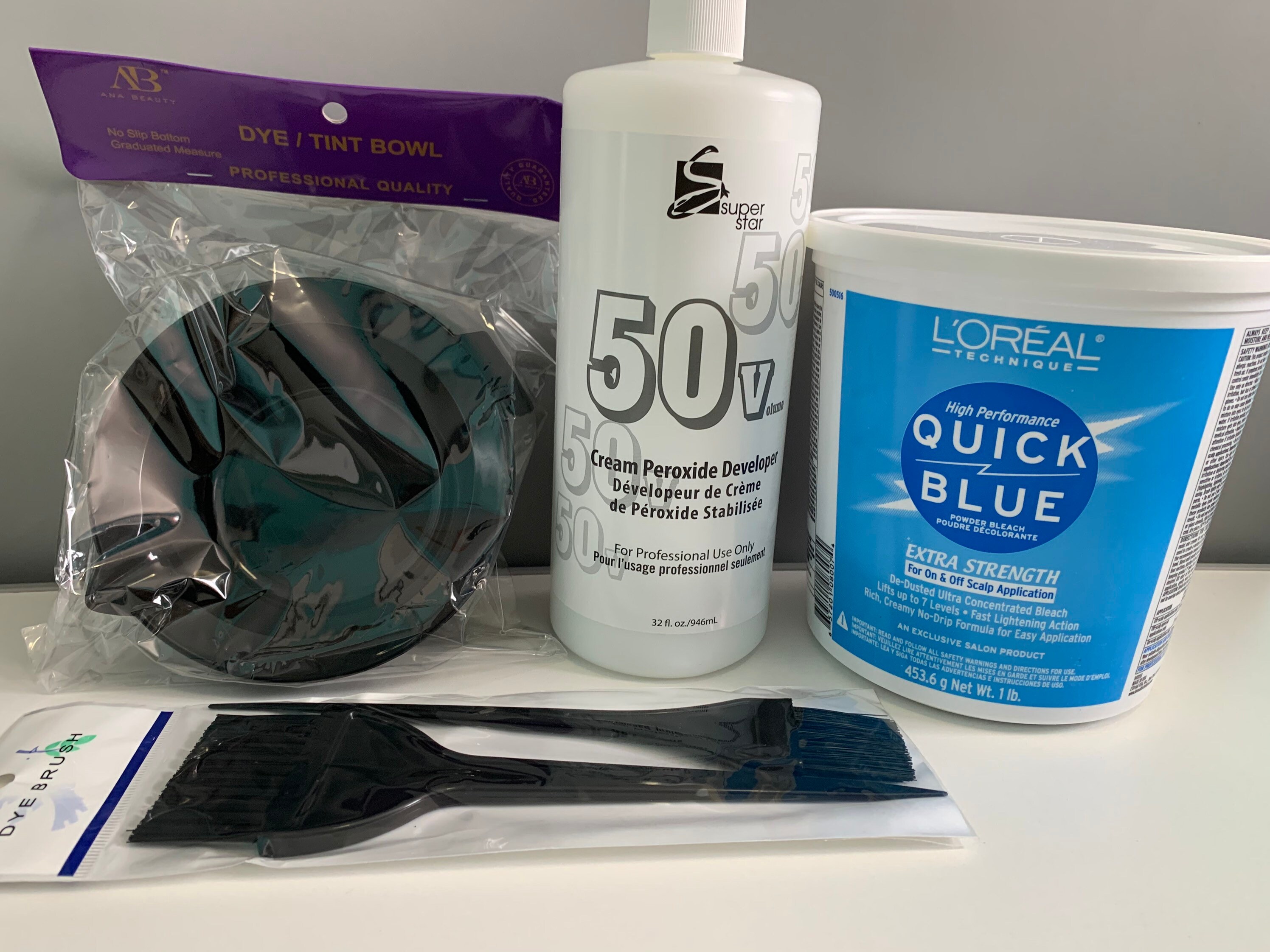 LOréal Quick Blue & 50 Volume Developer Dye Bundle Set Etsy