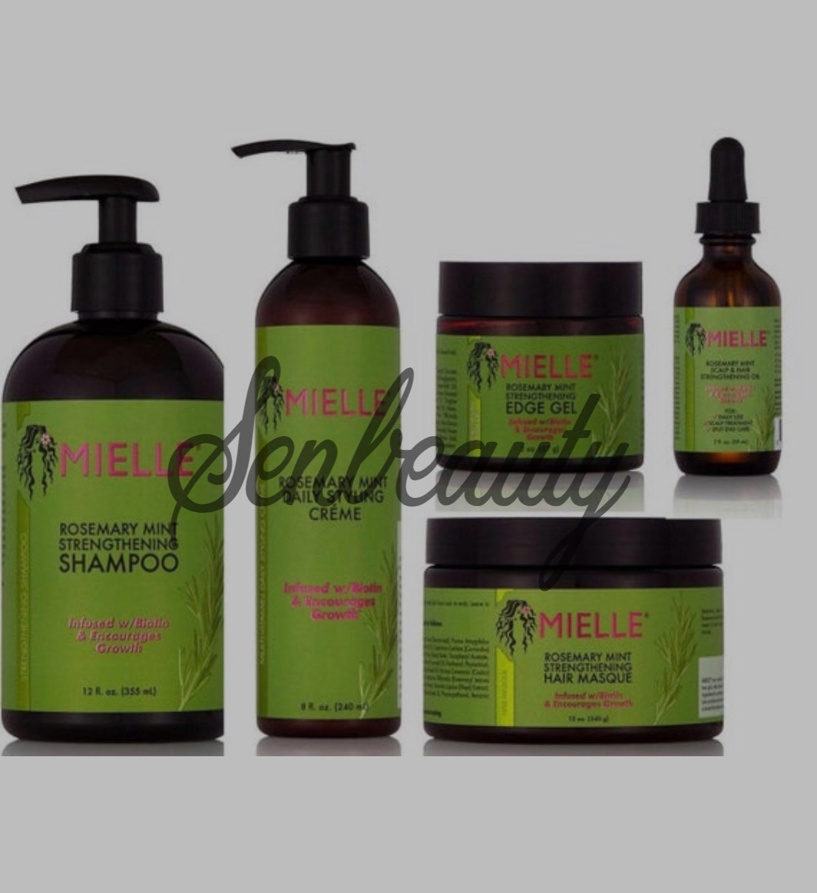 Mielle Rosemary Mint Strengthening Hair Care Set 5pcs Etsy