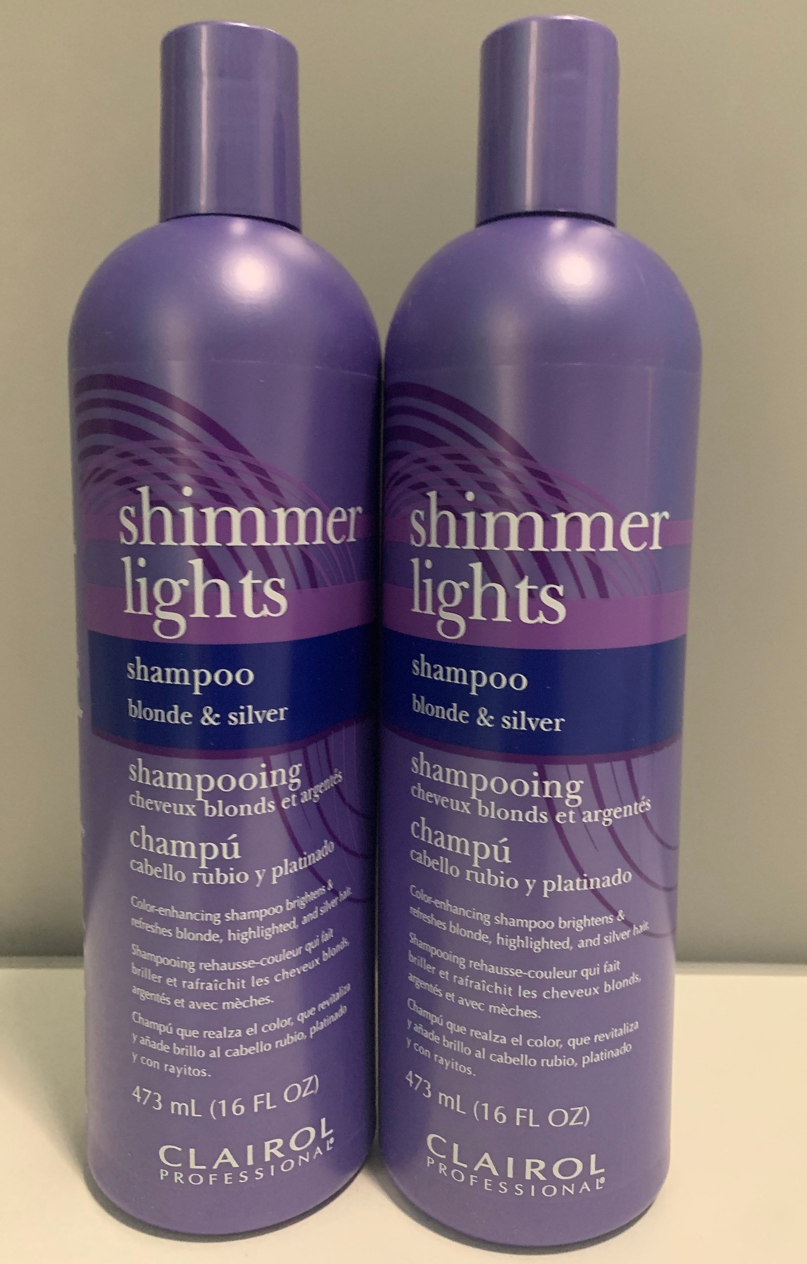 Clairol Shimmer Lights Shampoo Blonde & Silver 16 Oz 2 Pcs Etsy