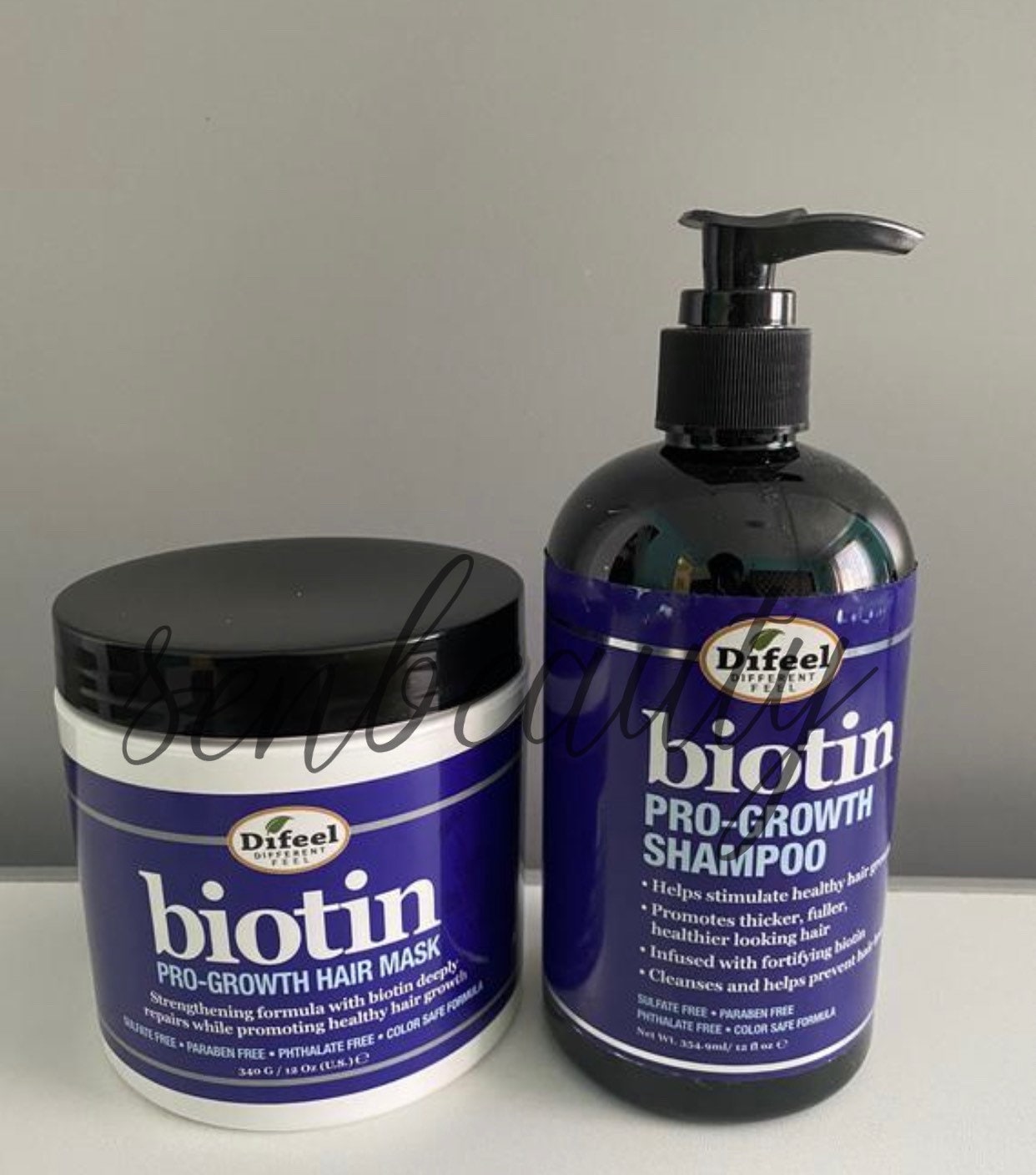 Difeel Pro Growth Biotin Shampoo u0026 Hair Mask 2PC Set