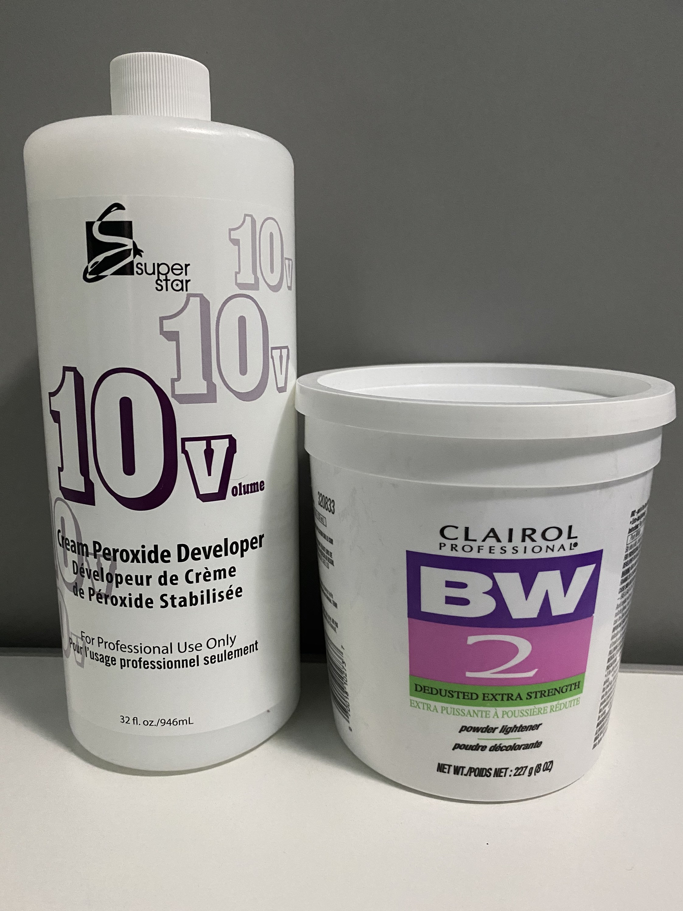 Clairol BW2 bleach 8oz & Superstar developer 10 32oz Etsy