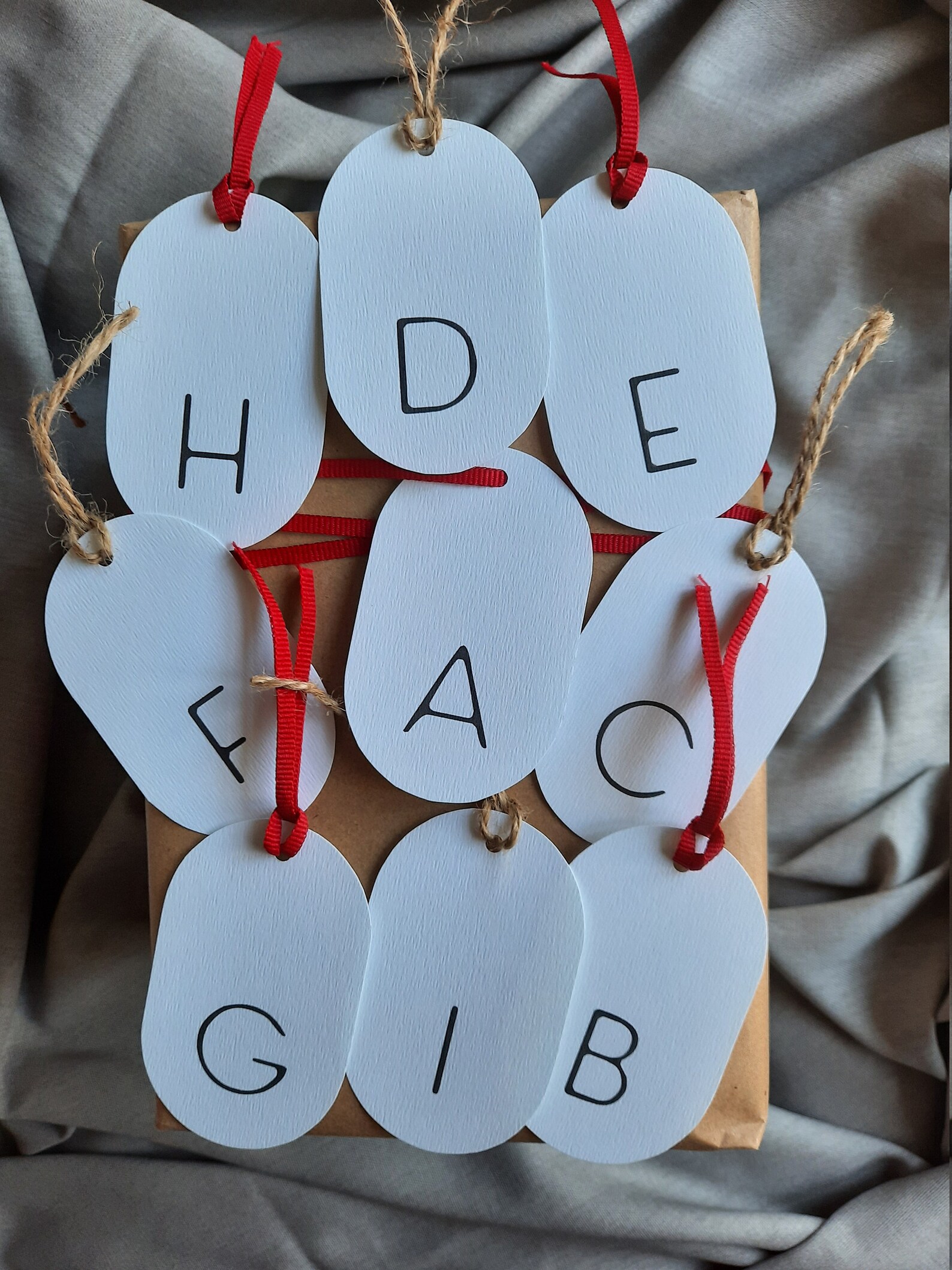 Alphabet Gift Tags Initial Gift Tags Set of Printable Etsy