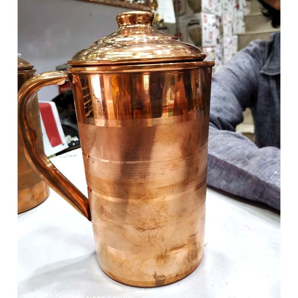 Handmade Copper Luxury Water Jug Pure Copper Pitcher Drinking Etsy