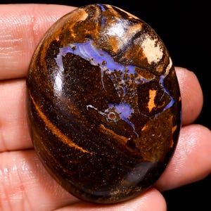 139,15 cts 100% natuurlijke Australische boulder opaal cabochon edelsteen, boulder opaal edelsteen ovale vorm losse edelsteen voor sieraden 33x43x11 mm