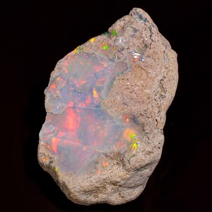 Ethiopian Opal Rough Specimen, Untreated Uncut Raw Opal Rough , A++ Grade - Ethiopian Opal rough Play of Multi Color Flashing gemstone PRT4
