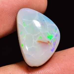 Boulder opaal losse edelsteen voor het maken van sieraden | Natuurlijke Australische boulder opaal edelsteen, boulder opaal edelsteen 15,60 kts 13 x 19 x 7 mm