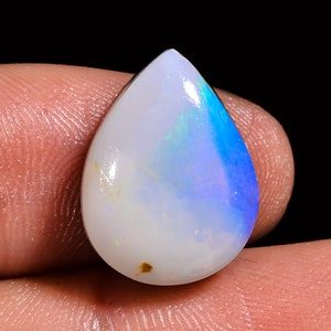 10,95 cts 100% natuurlijke boulder opaal edelsteen | Australian Boulder Opal Peer Cabochon Edelsteen Opaal Edelsteen voor sieradencadeau 12 x 16 x 7 mm