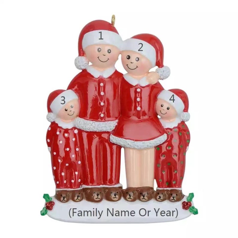 Personalised Family of 3,4,5,6 Christmas Tree Ornament Selfie Family Decoration Personalised Family of 3,4,5,6 Christmas Tree Ornament Selfie Family Decoration