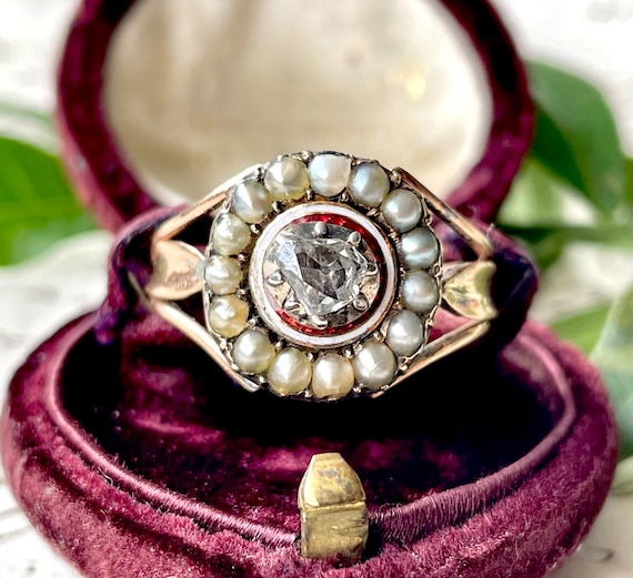 Buy Antique Georgian Rose Cut Diamond Ring in Yellow Gold Online in India -  Etsy