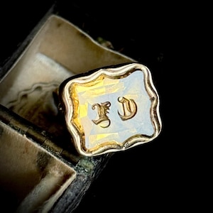 Victorian Intaglio Fob in Gold Casing; Circa 1880