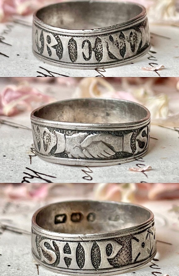Rare Antique Victorian Friendship Ring Circa 1879 Etsy Australia
