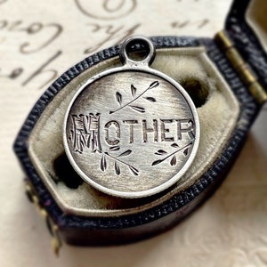 Early Victorian Love Token ‘Mother’ Coin Pendant; Circa 1840