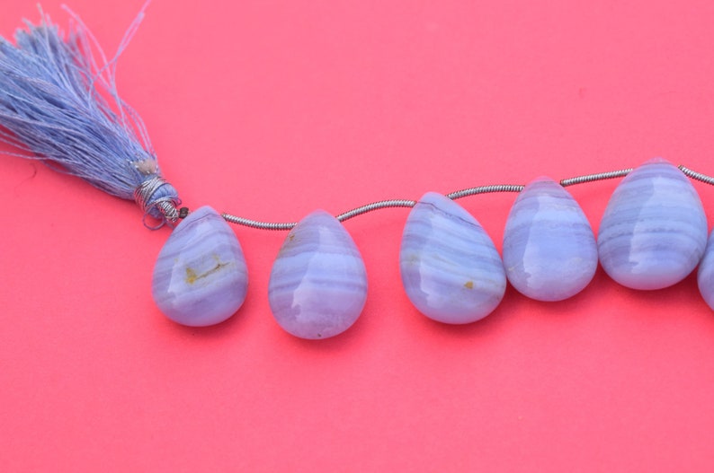 1 strand quality Natural Chalcedony Pear Smooth Beads,22mmx14mm-25mmx17mm,Side Drilled gemstone Beads 8 inch R028