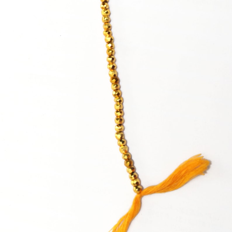 4 strands quality 3mm-3.50mm Gold Pyrite faceted rondelle beads,Center Drilled gemstone Beads 13 inch R043