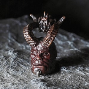 Paracord bead "Hellboy” Handmade Bronze knife bead-lanyard bead-EDC bead-paracord beads-custom bead-gift for men-bracelet bead-present