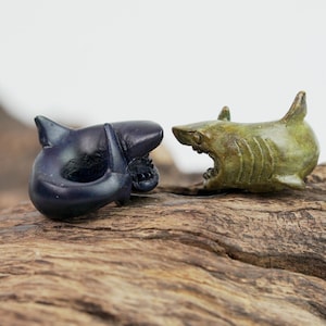Paracord bead &quot;Shark&quot; knife bead-lanyard bead-EDC bead-custom bead-gift for men-bracelet bead-present bracelet of paracord Deep sea lover