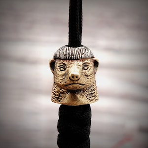 Paracord Bead "Honey Badger" knife bead-lanyard bead-EDC bead-paracord bead-custom bead-gift for men-bracelet bead-present paracord bracelet