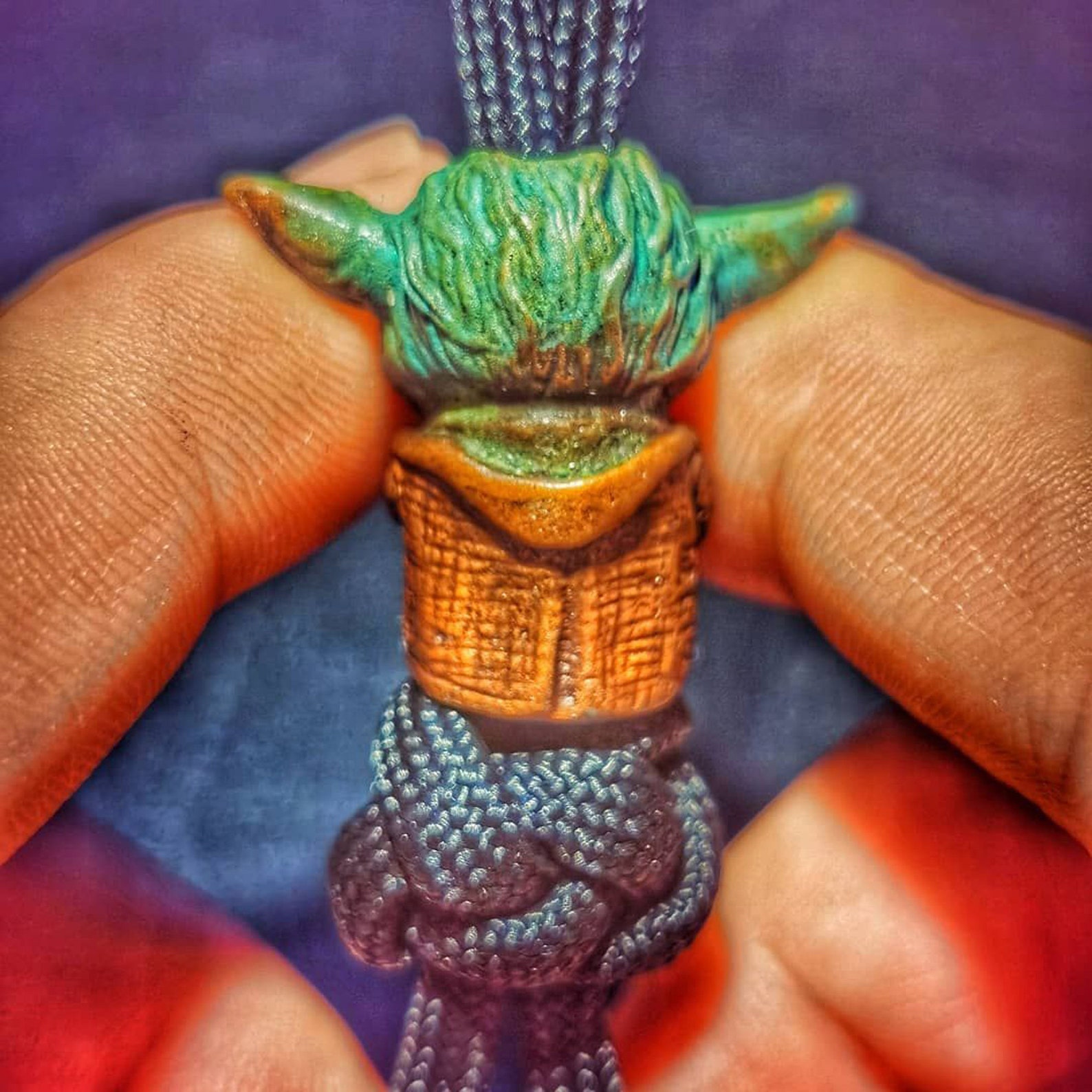 Paracord Bead master Yoda Mandalorian Star War Etsy