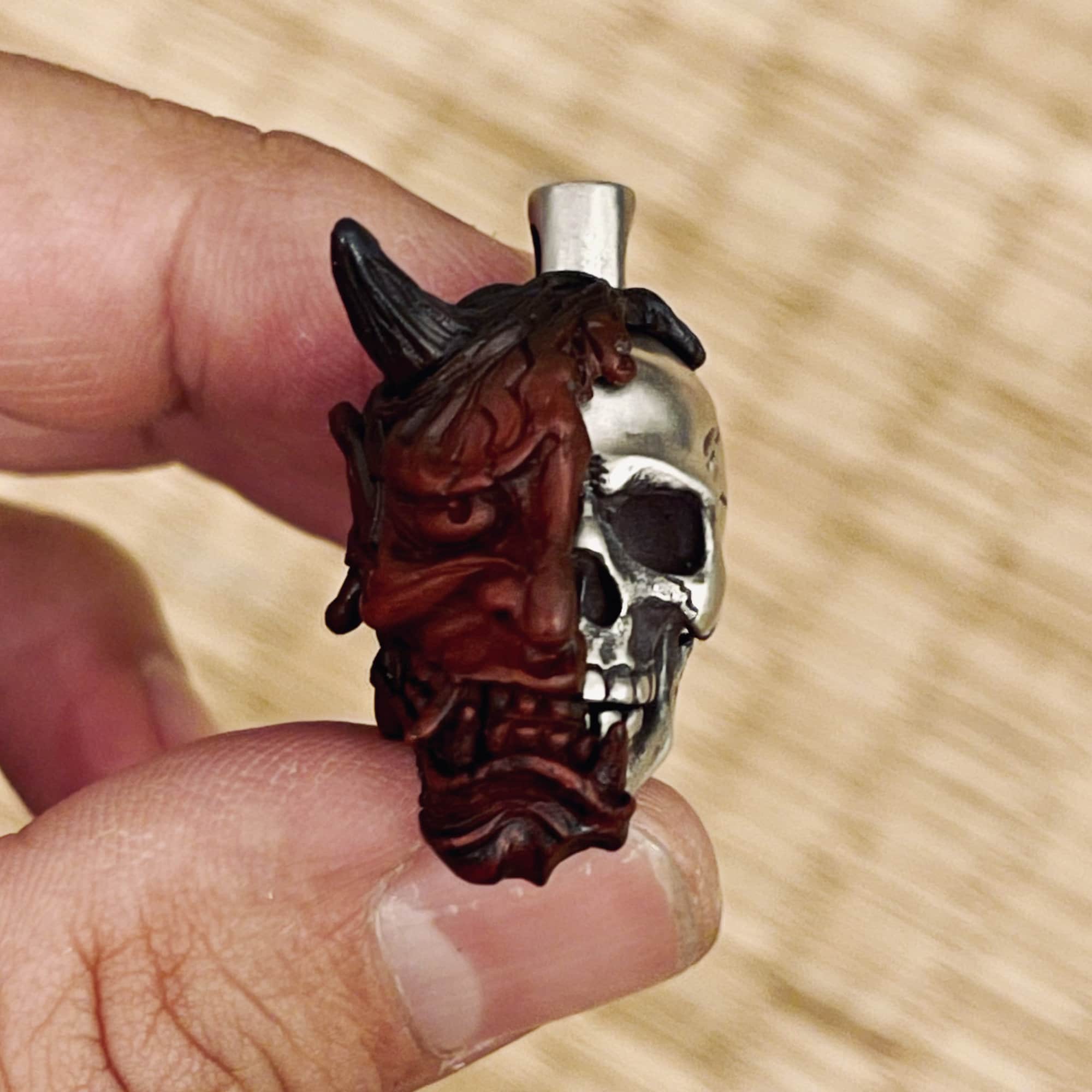 Paracord Bead Hannya Mask and Skull Japanese | Etsy