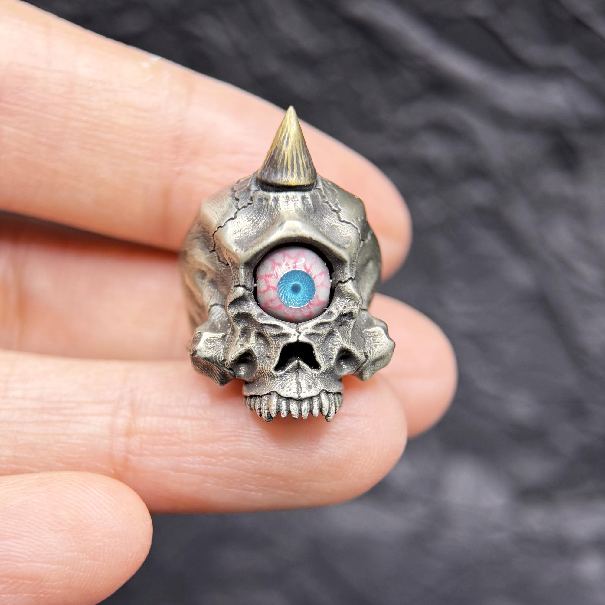 Cyclops Skull Ring - Etsy